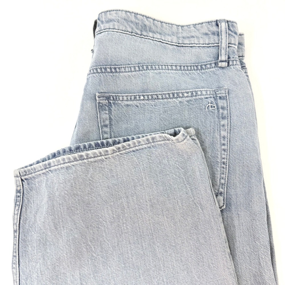 Rag & Bone Lori High Rise Wide Leg Full Length Jeans Whitman Light Wash 32x32